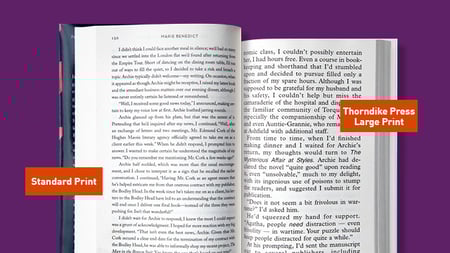 An open book highlighting fewer words on a page