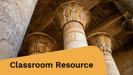 Giant columns in the Ptolemaic temple of Esna.