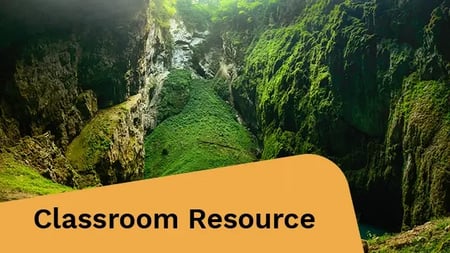 Macocha Abyss, Moravian Karst microclimate with bright greenery and a small lake