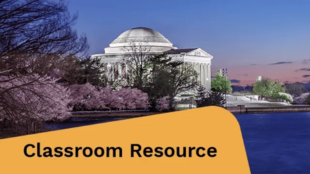 Washington Monument cherry blossoms.