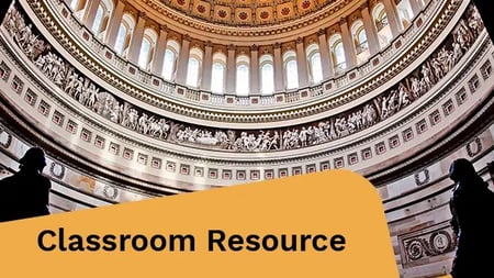 Inside the U.S. Capitol building's dome.