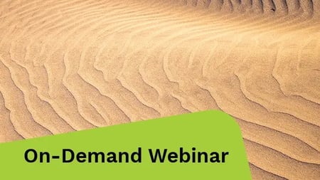 Ripples in the sand of a large desert. 