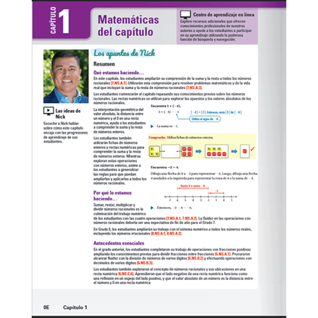 California Math & YOU Chapter 1 in spanish